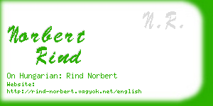 norbert rind business card